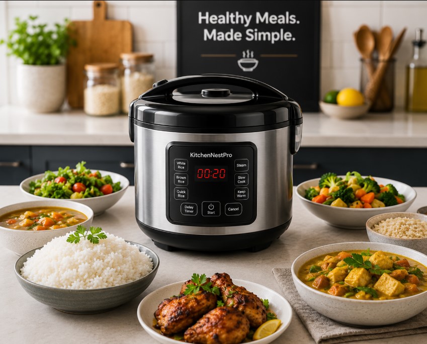 Benefits of using a rice cooker in everyday cooking.