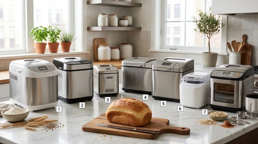 All Seven Models of Bread Makers.
